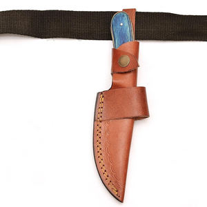 Funda de cuchillo hecha a medida para cuchillos de hoja fija con presilla para cinturón para uso en camping, senderismo y caza. - Product Image 2