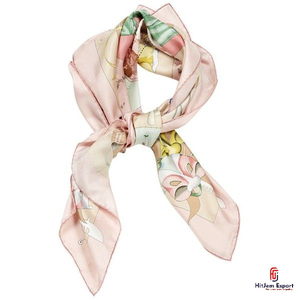 High Quality Printed Short <b>Scarf</b> Fabric Custom Logo OEM ODM White Label Textile Manufacturer Export Factory Supplier - Product Image 3