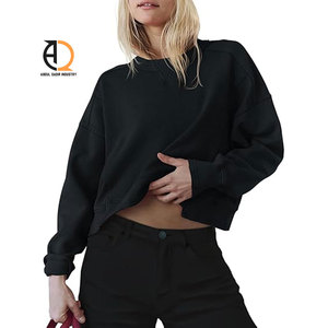 Sudadera Corta de Forro Polar para Mujer, Sudadera Informal Estampada - Product Image 5