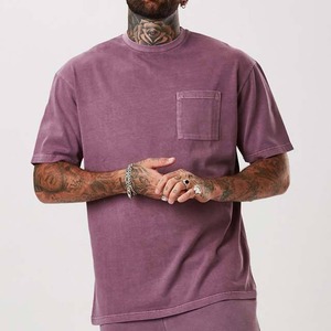 Conjunto de Camiseta y Pantalones Cortos de Alta Calidad con Lavado Ácido, Tallas Grandes, Impresión de Logotipo Personalizado, Conjunto de 2 Piezas para Hombre - Product Image 3