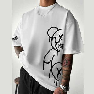 Camiseta Extra Grande Personalizada de Algodón Orgánico de Alta Calidad, Camiseta para Hombre, Ropa Masculina - Product Image 2