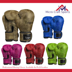 Guantes de Boxeo Profesionales de MMA en Cuero con Logotipo Personalizado y Cierre, Equipo de Entrenamiento de Boxeo de Sialkot, Pakistán - Product Image 2