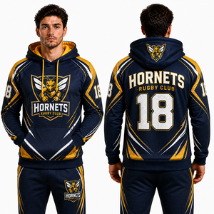 Sudadera con Capucha Personalizada al por Mayor, Sublimación de Logotipo de Equipo, Nombre y Número, Ropa Deportiva, Fabricante OEM, Proveedor de Clubes Deportivos, Exportación XL - Product Image 2