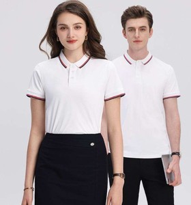 Chemises de golf pour hommes et femmes, en tissu Oxford tricoté, décontractées, à motif uni, avec boutons - Product Image 2