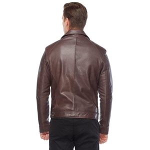 Wholesale Genuine <b>Leather</b> Jacket <b>For</b> <b>Men</b> Best Quality Casual <b>Leather</b> Jacket Custom Design Premium Fashion Wear - Product Image 4