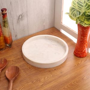 Handcrafted Rectangle White Marble Luxury Vanity Jewelry Storage Organizer Tray <b>Coffee</b> <b>Table</b> Accent Home Decor Bowl Portable - Product Image 4