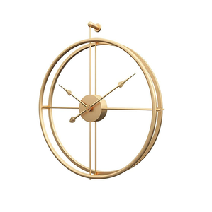 Minimalist Circular Metal Vertical Rod Sleek Black <b>Hands</b> Modern Geometric Design Silent Mechanical Movement Hanging for Elegant - Product Image 2