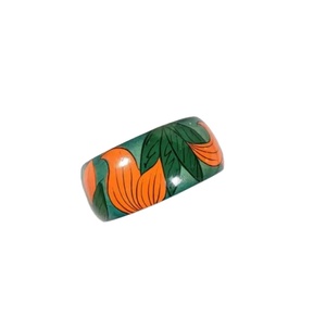 กำไลไม้พิมพ์ลายด้วยมือ ดีไซน์วินเทจ คุณภาพพรีเมียม ขัดเงา บรรจุภัณฑ์แบบกำหนดเอง สำหรับผู้หญิงทุกโอกาส - Product Image 1