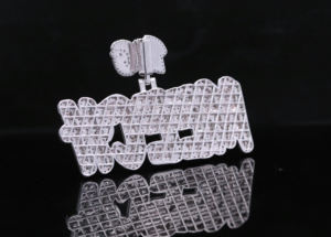 Pendentif Royal en Alliage Plaqué Or, Style Hip Hop Street Bling, Sertie de Zircons Cubiques - Product Image 3