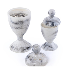 Trendy Style Epoxy Resin bakhoor Burner Set With Lid Aromatic <b>Diffuser</b> For Home Office Spa All-Season Use At Best Price - Product Image 3