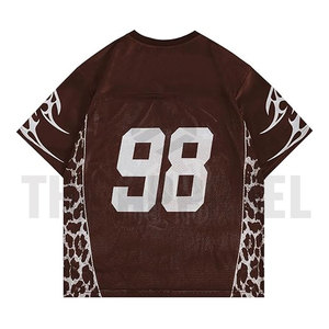 Camiseta Deportiva de Malla Estilo Vintage Americano 2026, Personalizada para Béisbol y Fútbol, Corte Holgado, Estilo Urbano, Jersey de Fútbol OEM - Product Image 2