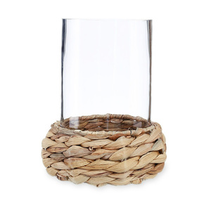 Glassware covers water hyacinth cup holder drink cover <b>wraps</b> accessories for tumbler pitcher - Product Image 1