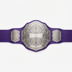 Ceinture de champion personnalisée, ceinture de récompense pour la boxe et la lutte, plaques métalliques, sangle en cuir de qualité supérieure, design sportif gravé - Product Image 4