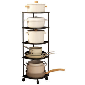 Estante de Almacenamiento Moderno para Cocina y Hogar, Organizador que Ahorra Espacio para las Necesidades Diarias de Almacenamiento - Product Image 6