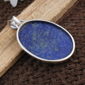 Colgante de Lapislázuli Natural al por Mayor, Plata de Ley 925, Gema Rosa, Amuleto de Corazón, Fabricante de Joyería, Precio al por Mayor, Directo de Fábrica - Product Image 5