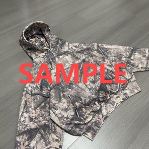 Sweat-shirt personnalisé unisexe surdimensionné en coton French Terry 100% avec imprimé camouflage Real Tree DTG sur toute la surface, fermeture éclair, pour homme - Product Image 4