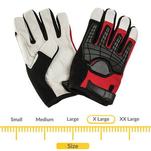 ถุงมือช่างแบบใหม่พร้อมโลโก้สั่งทำ ถุงมือเซฟตี้สำหรับงานหนัก ผลิตจากหนังวัวแท้ ทนทานต่อการเสียดสีและทนความร้อน - Product Image 5