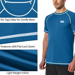 Camisetas de Compresión de Secado Rápido Ecológicas al por Mayor 2026, de Spandex/Poliéster, Transpirables, de Manga Corta para Correr y Trotar - Product Image 4