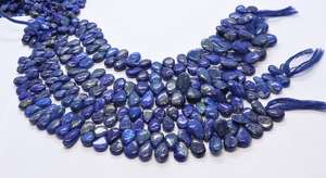 Cuentas de lapislázuli natural AAA en forma de pera, lisas, de 7x12 mm, cuentas de piedra preciosa de lapislázuli, hilo de 10 pulgadas, cuentas de lapislázuli en forma de pera para la fabricación de joyería. - Product Image 5