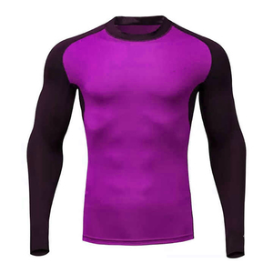 2026 Best Quality Customized Rash Guard Men Wholesale Spandex Bjj Rash Guard <b>Surfing</b> Diving Rash Guard OEM Available for men - Product Image 3