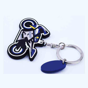 Porte-clés personnalisés en gros, directement de l'usine, en PVC de haute qualité avec broderie et impression de logo sur mesure pour le branding - Product Image 3