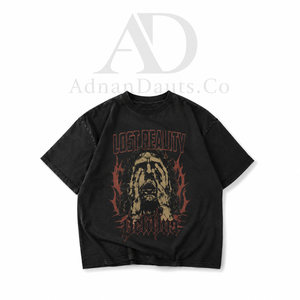 T-shirt streetwear personnalisé pour homme |   Fournisseur de T-shirts graphiques surdimensionnés en coton 100% avec impression DTF et effet délavé à l'acide - Product Image 4