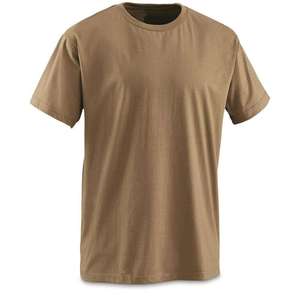 Men's Solid Blank T-<b>Shirt</b> Knitted <b>100</b>% <b>Polyester</b> Crew Neck Short Sleeve Casual Wear - Product Image 1