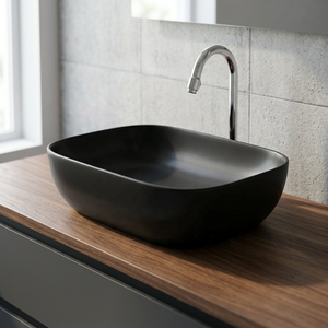 Modern Brown Oval Porcelain Bathroom Vessel Sink Luxury One Piece Countertop Wash Basin Art Lavabo - Product Image 2