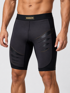 Pantalones Cortos de Compresión WABSON SPORTS para Hombre, Corte Regular, 100% Poliéster, Absorben la Humedad, Transpirables, de Secado Rápido, para Artes Marciales Mixtas - Product Image 3