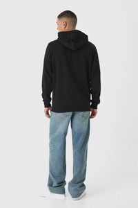Sweat-shirt à capuche surdimensionné personnalisé pour homme, coupe classique, 100 % coton French Terry épais, style streetwear vintage, pull USA - Product Image 3