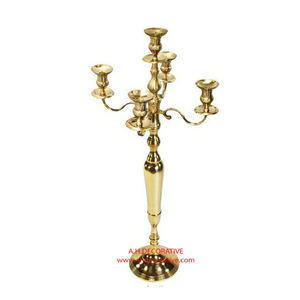 Hot & Attractive White Powder Coated Christmas Candelabra Handmade Metal <b>Square</b> Design with <b>Glass</b> Chimney for Decorations - Product Image 4