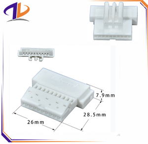 Connecteur de faisceau de câbles électriques automobile à 10 broches mâle/femelle avec contacts en cuivre et boîtier en nylon pour câblage de voiture - Product Image 1