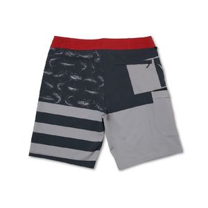 Shorts de pêche pour hommes INDEX, séchage rapide, UPF 50, imprimés, maillots de bain, vêtements de pêche en plein air, gris, marine, rouge, motif rayé - Product Image 2