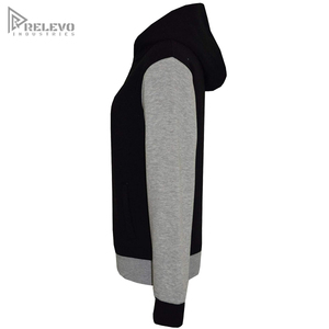 Conjunto Deportivo para Hombre en Dos Tonos, Negro y Gris, Sudadera con Capucha de Felpa de Algodón Personalizable, Pantalones Jogger Ajustados - Product Image 5