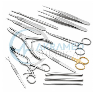 Ensemble de 14 instruments chirurgicaux en acier inoxydable certifiés CE, kit d'instruments médicaux pour chirurgie générale, réutilisable - Product Image 2