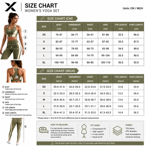 Ensemble de yoga 5 pièces pour femme X Sports City, dos nageur, taille haute, longueur intégrale, sans couture, couleur unie, tenue d'entraînement avec bande latérale, OEM - Product Image 6
