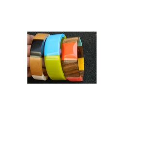Handmade colorful resin <b>bracelets</b> with s unique fashion jewelry <b>adjustable</b> size for women daily wear accessories - Product Image 1