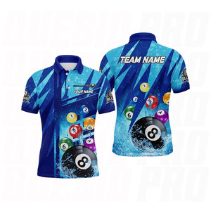 เสื้อโปโลชายสั่งทำพิเศษ แขนสั้น แห้งเร็ว ระบายอากาศได้ดี น้ำหนักเบา เหมาะสำหรับกีฬากลางแจ้ง สีสันตามสั่ง แบบซับลิเมชั่น - Product Image 3