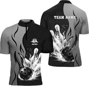 Custom Quick Dry 100% Polyester <b>Bowling</b> Polo T-shirt Sublimation Polo Shirts for Men - Product Image 2