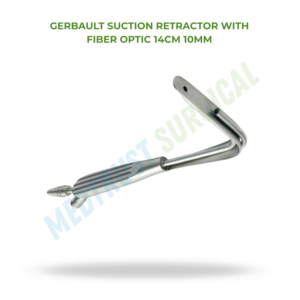 Gerbault Suction Retractor with Fiber <b>Optic</b> 14cm 10mm Surgical <b>Instrument</b> for Plastic Surgery and Neck Lift Use - Product Image 2