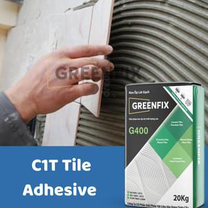 Adhesivo para Azulejos GREENFIX C2, Mortero a Base de Cemento para Azulejos de Porcelana Grandes, Impermeable y Antideslizante para Uso en Construcción - Product Image 3