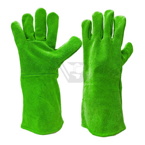 Gant de soudage en cuir bleu avec coutures en Kevlar et rembourrage supplémentaire sur la paume - Product Image 5