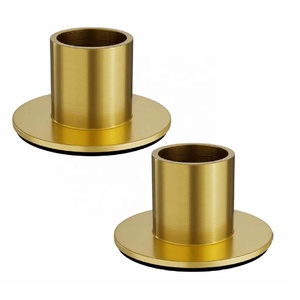 เชิงเทียนทองเหลืองแข็งสูงเชิงเทียนทองเหลืองทันสมัยสำหรับตกแต่งบ้าน - Product Image 4