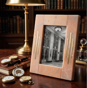 Marco de Fotos 4x6, Regalo para Parejas, Marco de Madera con Plexiglás Irrompible, Exhibición en Pared y Mesa, Marrón Rústico - Product Image 4