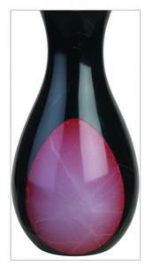 Vase à fleurs en onyx rose et noir, patchwork, fait main, marbre naturel, décoration, art minéral poli, accent décoratif pour la maison, cadeau de luxe - Product Image 2