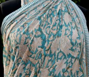 Pareos de Algodón Voile con Estampado de Aves, Precio al por Mayor, Sarongs Estampados a Mano, Chales Grandes, Pareos, Pañuelos de Playa para Cubrir el Bikini - Product Image 5