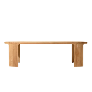 Contemporary Oval <b>Outdoor</b> Dining <b>Table</b> Solid Teak Wood <b>Rounded</b> Edge Durable Construction for Resort Villa and Hotel Dining - Product Image 2