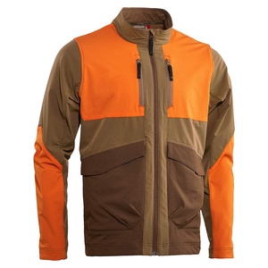 Veste de chasse camouflage orange-brun, softshell, imperméable, respirante, coupe-vent, thermique, imprimé uni, unisexe, hiver - Product Image 1