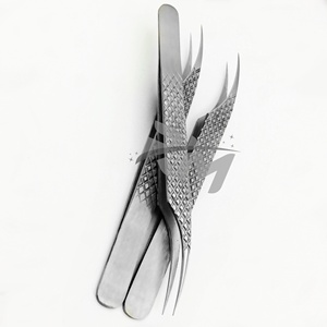 Pince à épiler de beauté RMI de haute qualité avec grip diamanté personnalisé, en acier inoxydable médical antistatique, pointue, pour cils (lot) - Product Image 5