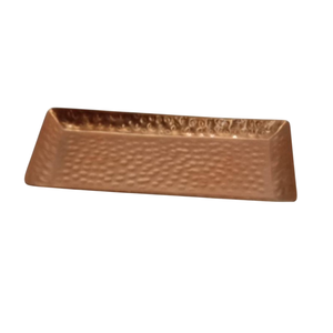 Plateau de service rectangulaire martelé en cuivre fait main pour la maison, la cuisine et la table à manger – Vente en gros - Product Image 1